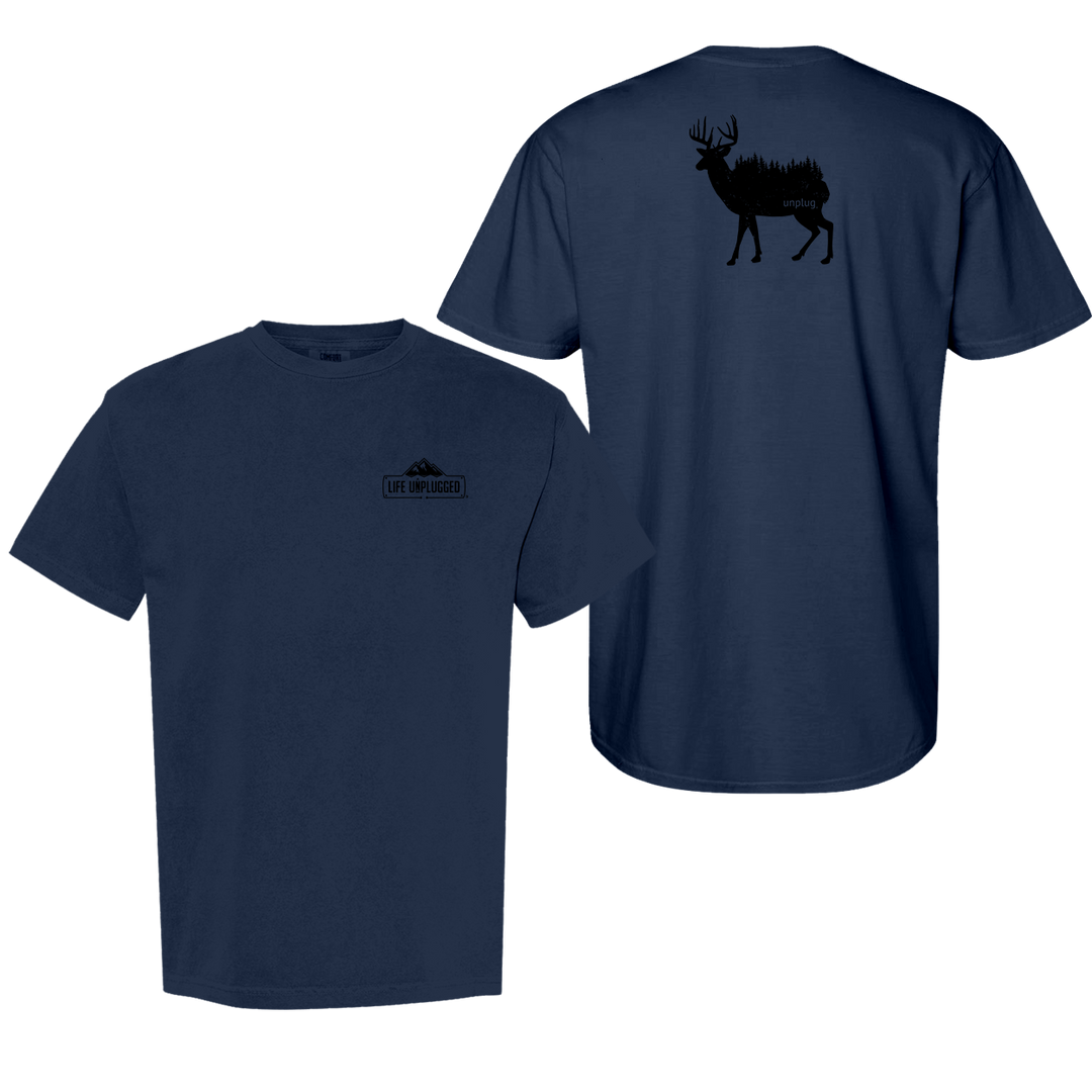 DEER IN THE TREES Cotton T-Shirt powered by Comfort Colors®