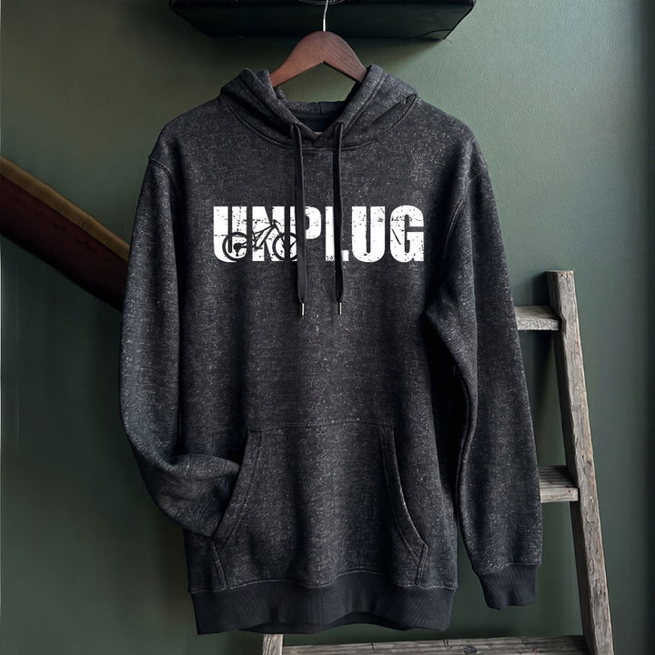 UNPLUG MOUNTAIN BIKE SILHOUETTE Nantucket Super Soft Sweater Hoodie
