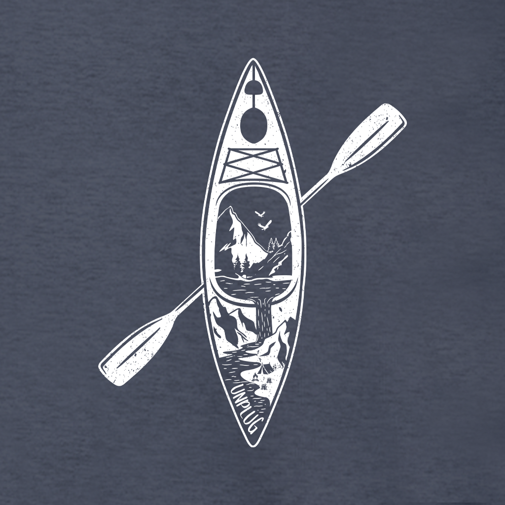 KAYAK MOUNTAIN SCENE Supersoft Midweight Zip Up Hoodie