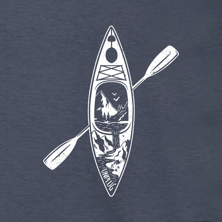 KAYAK MOUNTAIN SCENE Supersoft Midweight Zip Up Hoodie