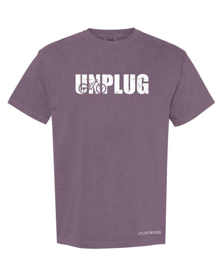 UNPLUG MOUNTAIN BIKE SILHOUETTE Cotton T-Shirt powered by Comfort Colors®