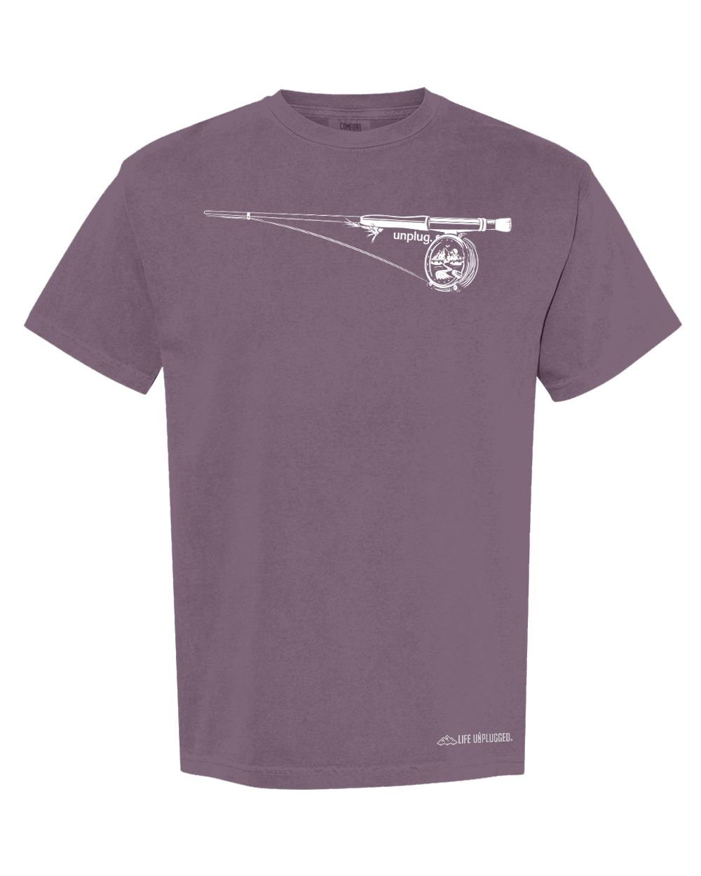 FLY FISHING MOUNTAIN SCENE Cotton T-Shirt powered by Comfort Colors®