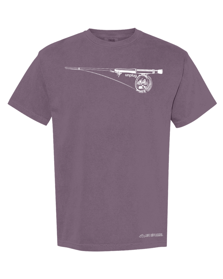 FLY FISHING MOUNTAIN SCENE Cotton T-Shirt powered by Comfort Colors®
