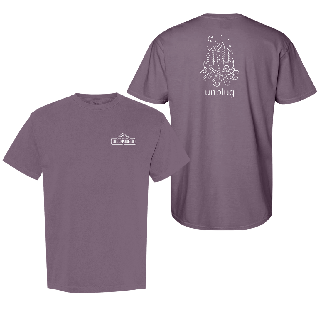 CAMPFIRE CAMPING SCENE Cotton T-Shirt powered by Comfort Colors®