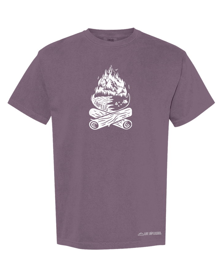 CAMPFIRE MOUNTAIN SCENE Cotton T-Shirt powered by Comfort Colors®