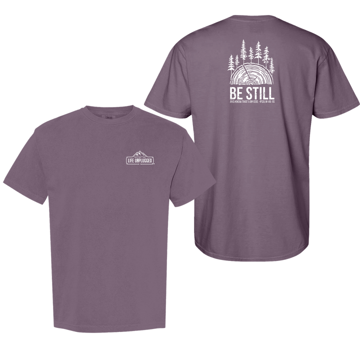 BE STILL IN THE WOODS Cotton T-Shirt powered by Comfort Colors®