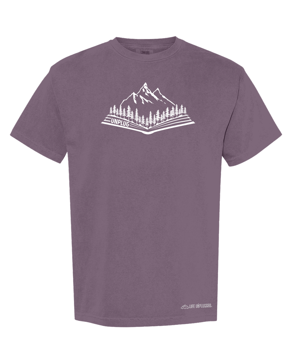 OPEN BOOK MOUNTAIN SCENE Cotton T-Shirt powered by Comfort Colors®