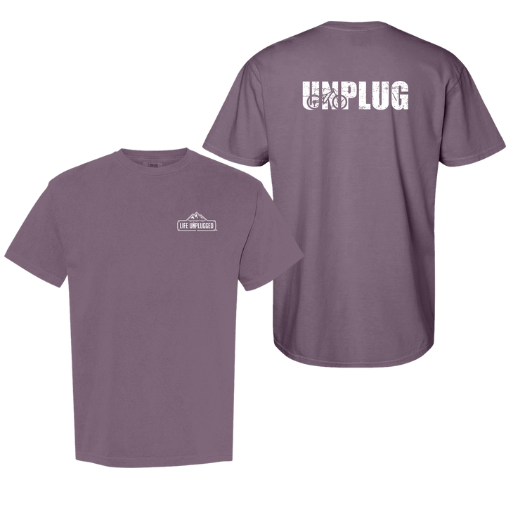 UNPLUG MOUNTAIN BIKE SILHOUETTE Cotton T-Shirt powered by Comfort Colors®