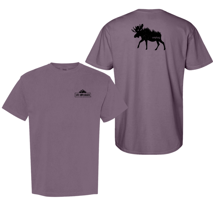 MOOSE IN THE TREES Cotton T-Shirt powered by Comfort Colors®