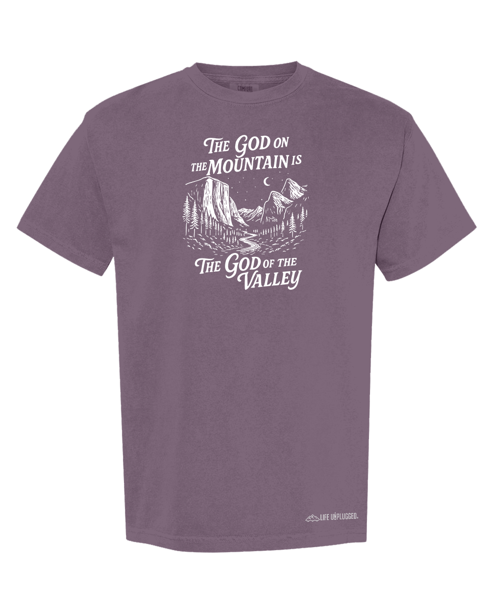 GOD ON THE MOUNTAIN Cotton T-Shirt powered by Comfort Colors®