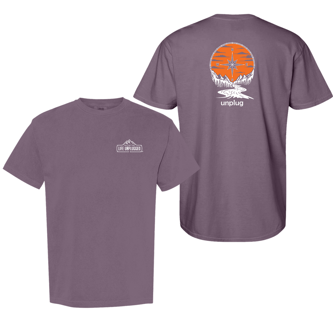 COMPASS SUNSET Cotton T-Shirt powered by Comfort Colors®