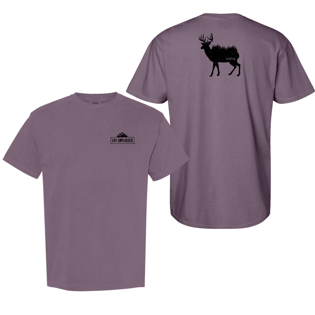 DEER IN THE TREES Cotton T-Shirt powered by Comfort Colors®