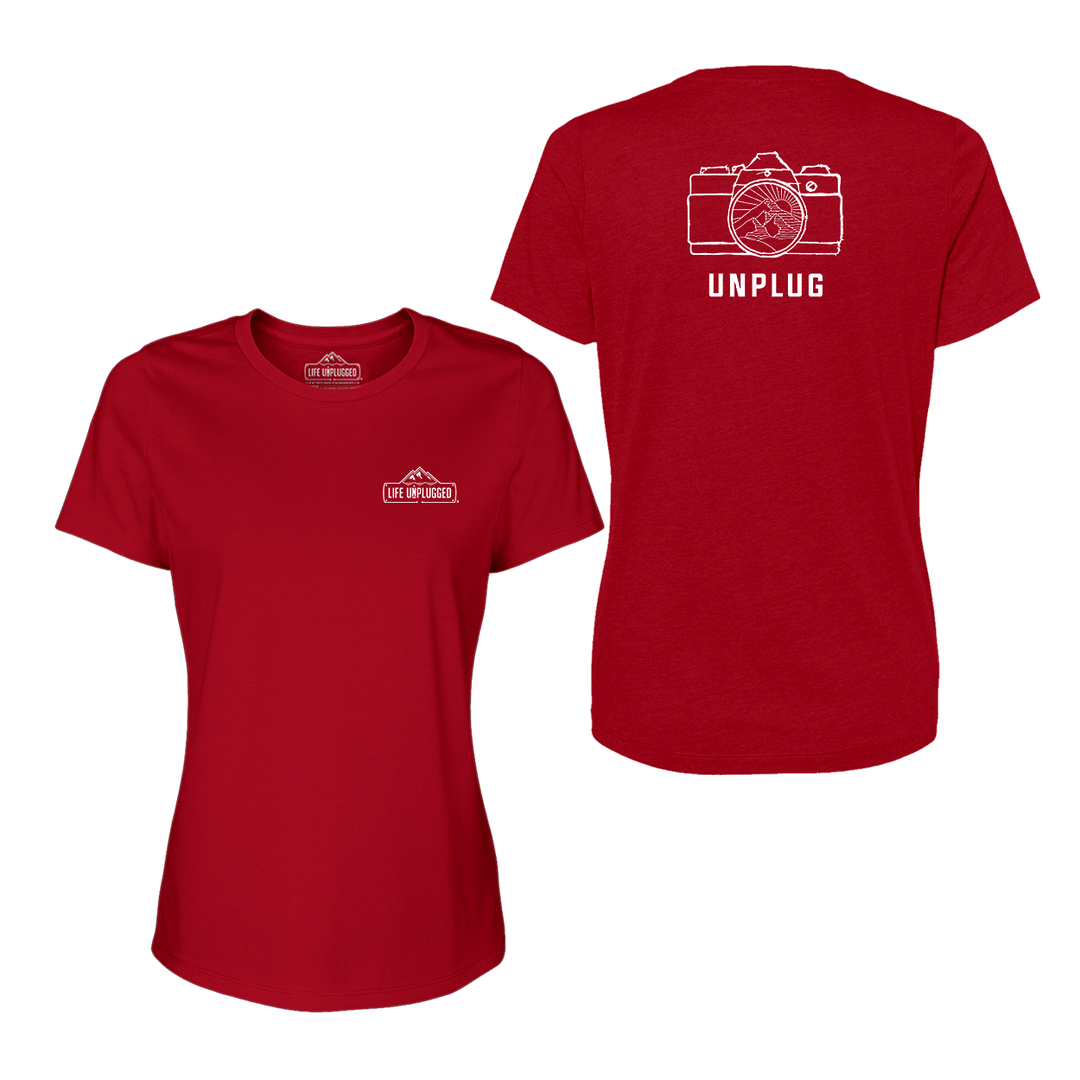 Camera Mountain Lens Women's T-Shirt
