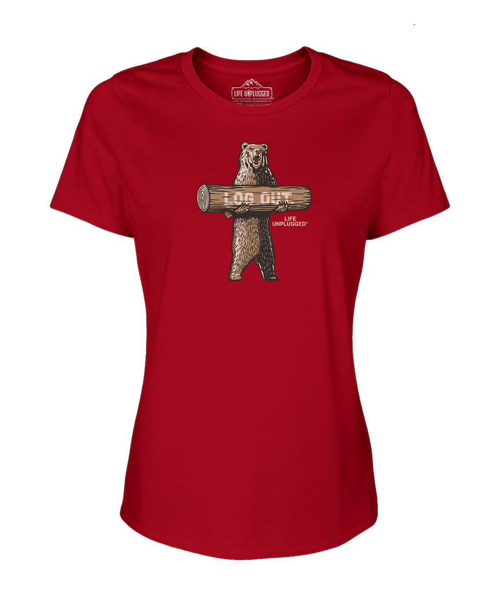 LOG OUT BEAR Women's T-Shirt