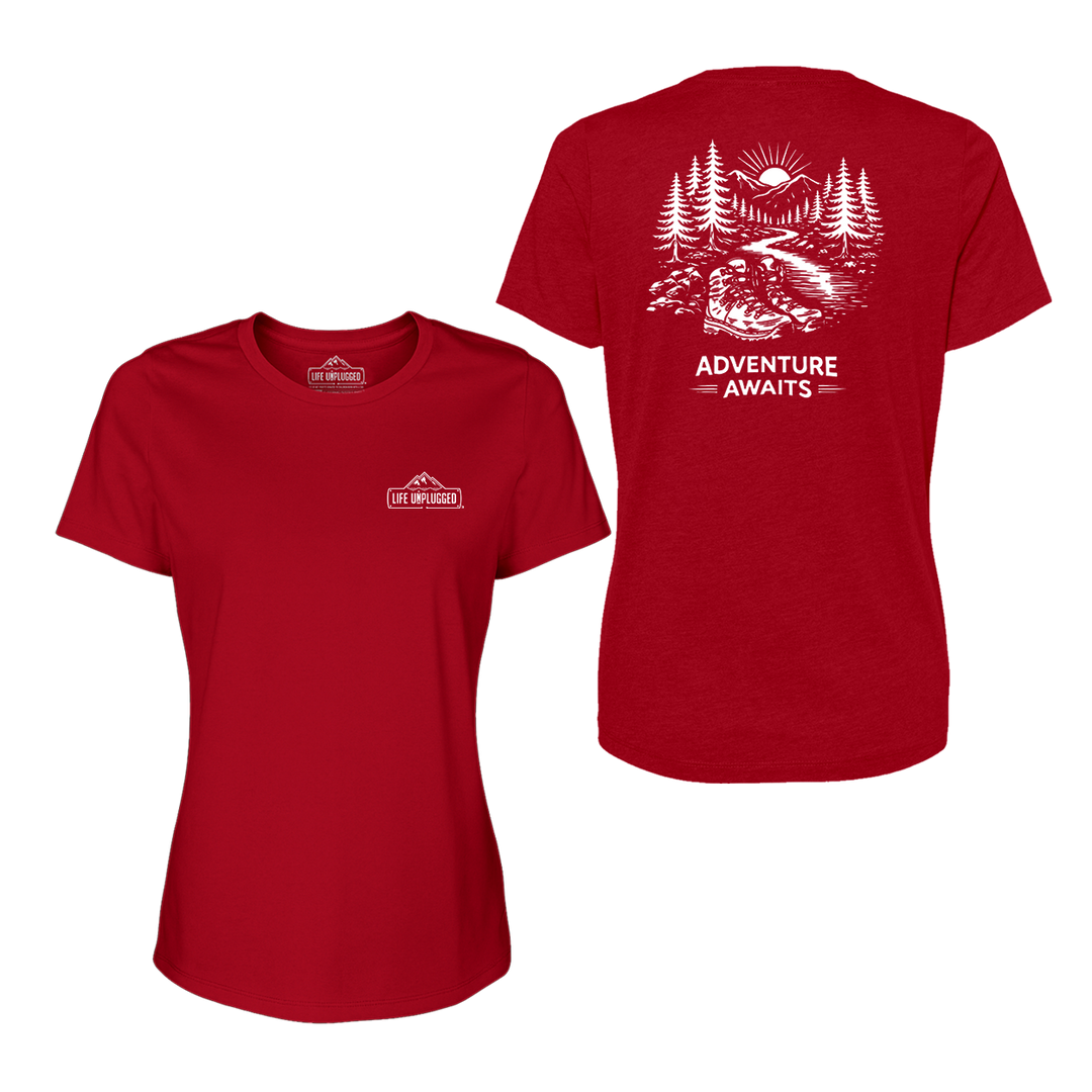 ADVENTURE AWAITS Women's T-Shirt