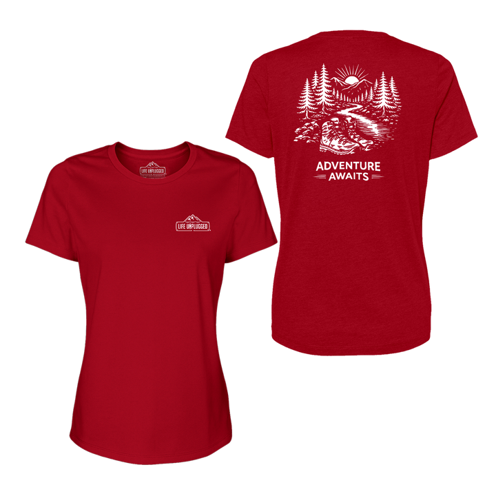 ADVENTURE AWAITS Women's T-Shirt
