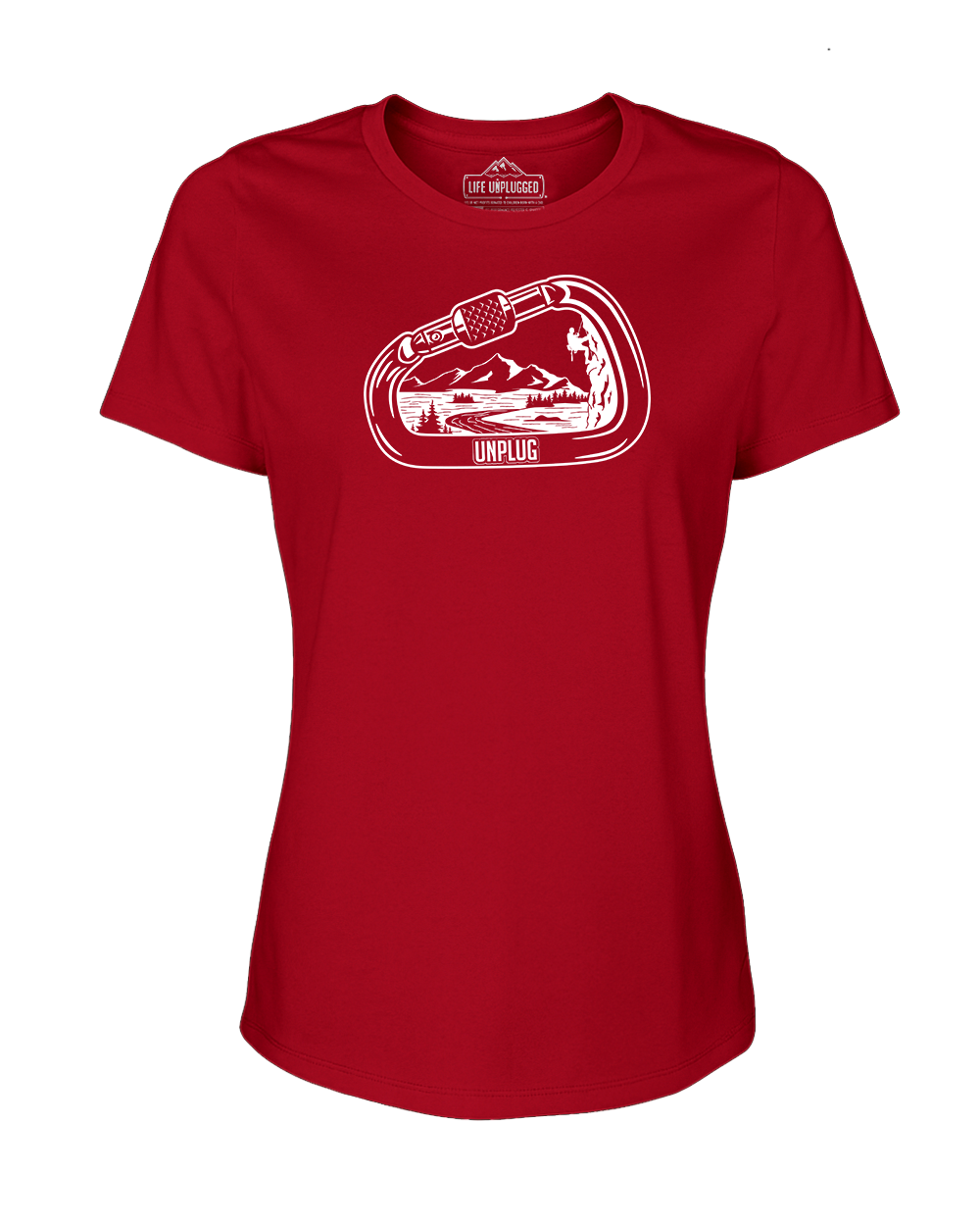 Rock Climbing Mountain Scene Women's T-Shirt