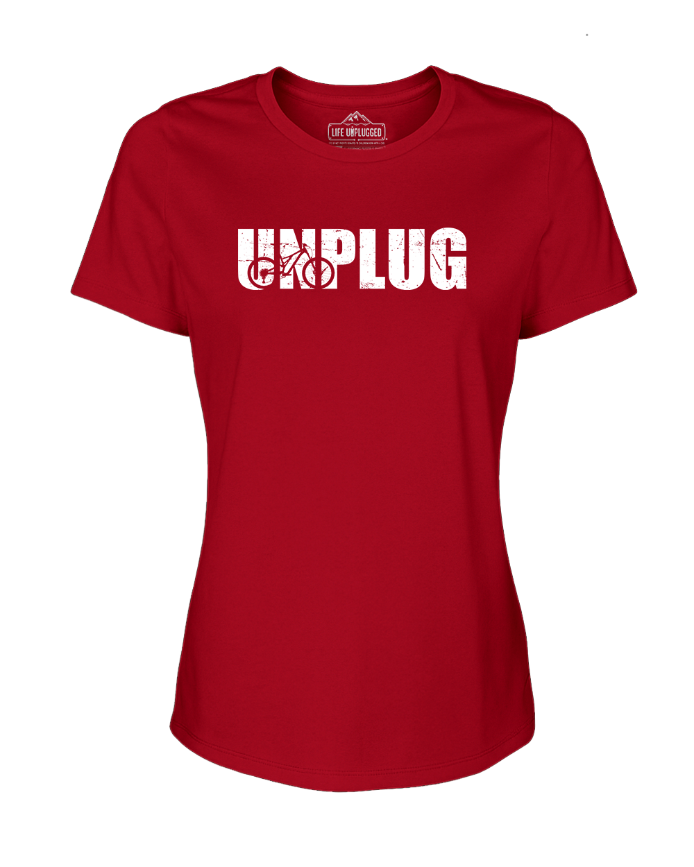 Unplug Mountain Bike Silhouette Women's T-Shirt