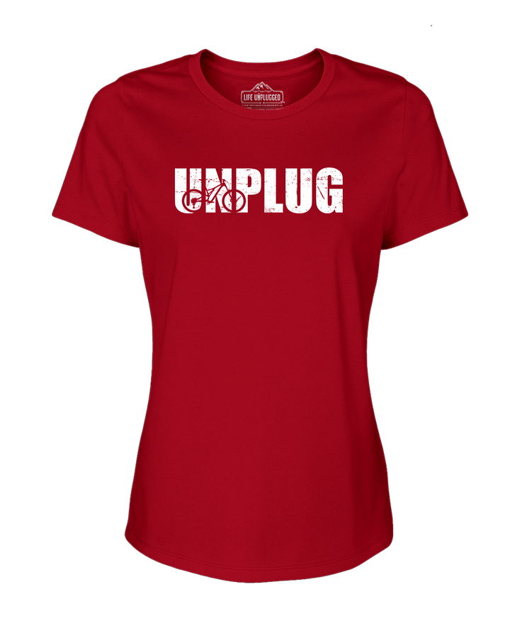 Unplug Mountain Bike Silhouette Women's T-Shirt