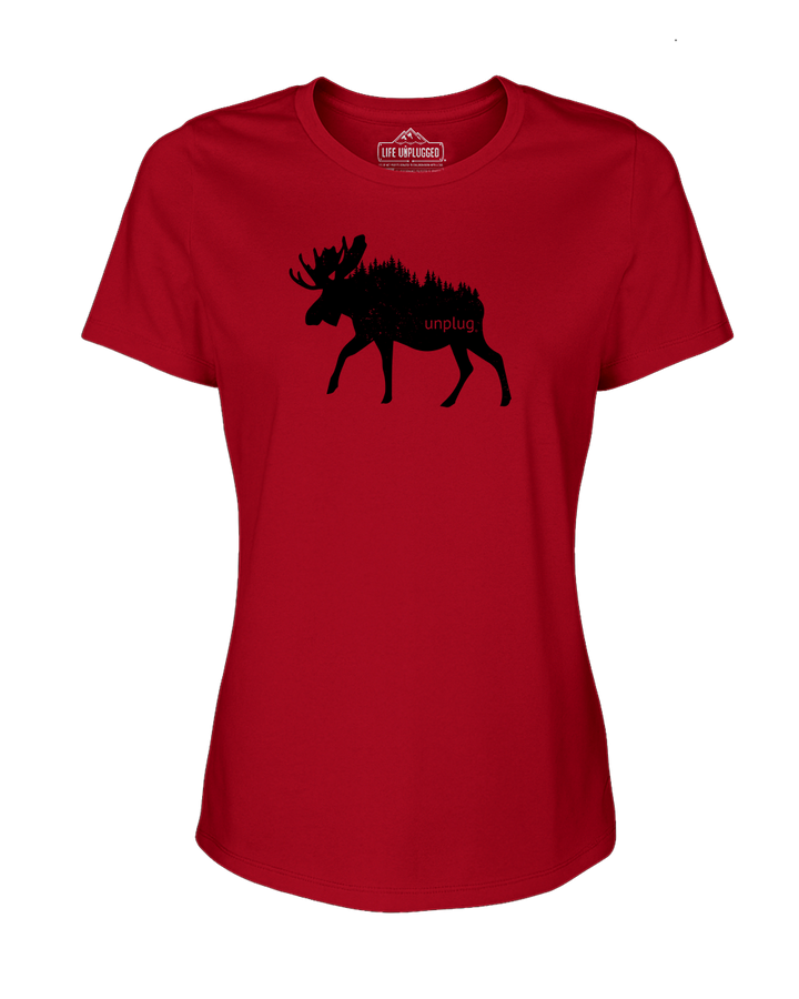 Moose In The Trees Women's T-Shirt