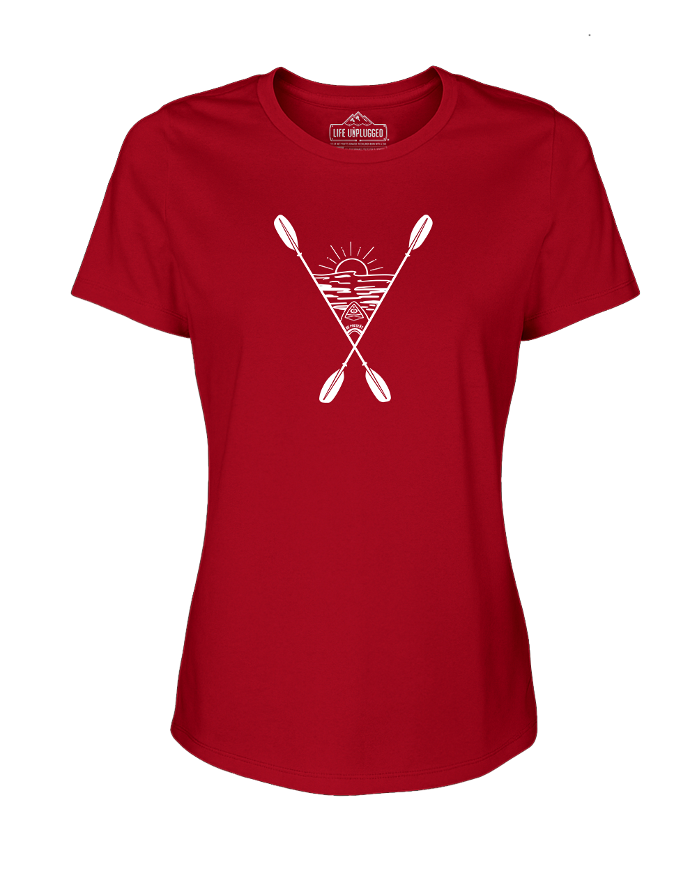 Kayaking Into The Sunset Women's T-Shirt