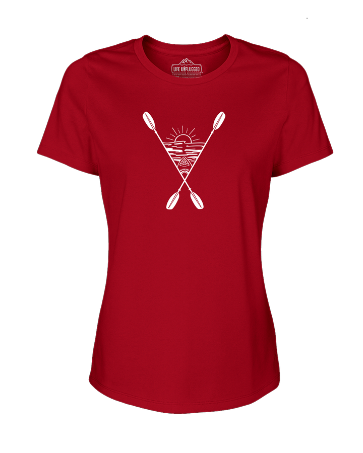 Kayaking Into The Sunset Women's T-Shirt