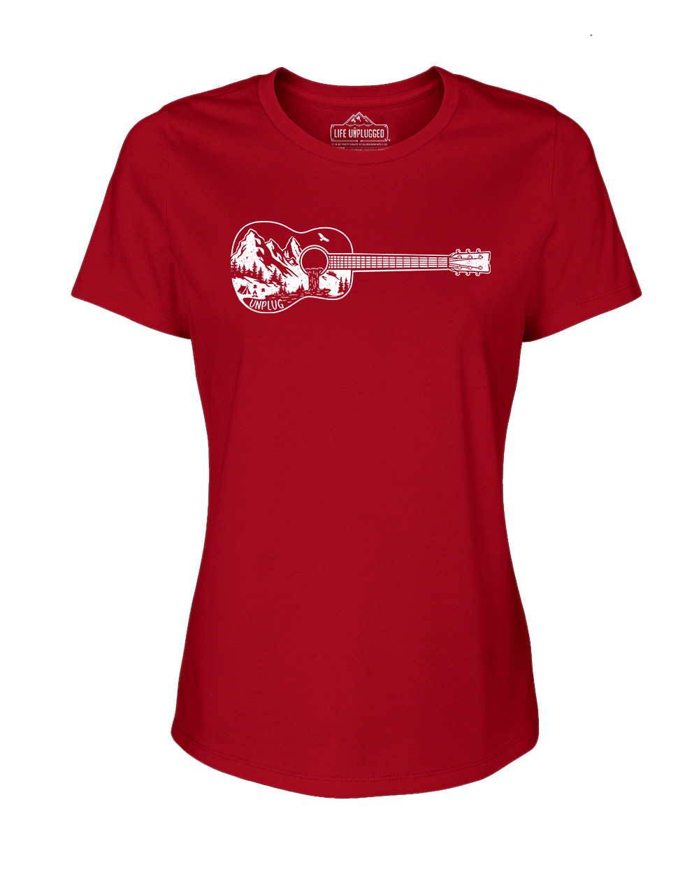 Guitar Mountain Scene Women's T-Shirt