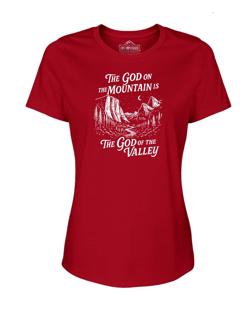 God On The Mountain Women's T-Shirt