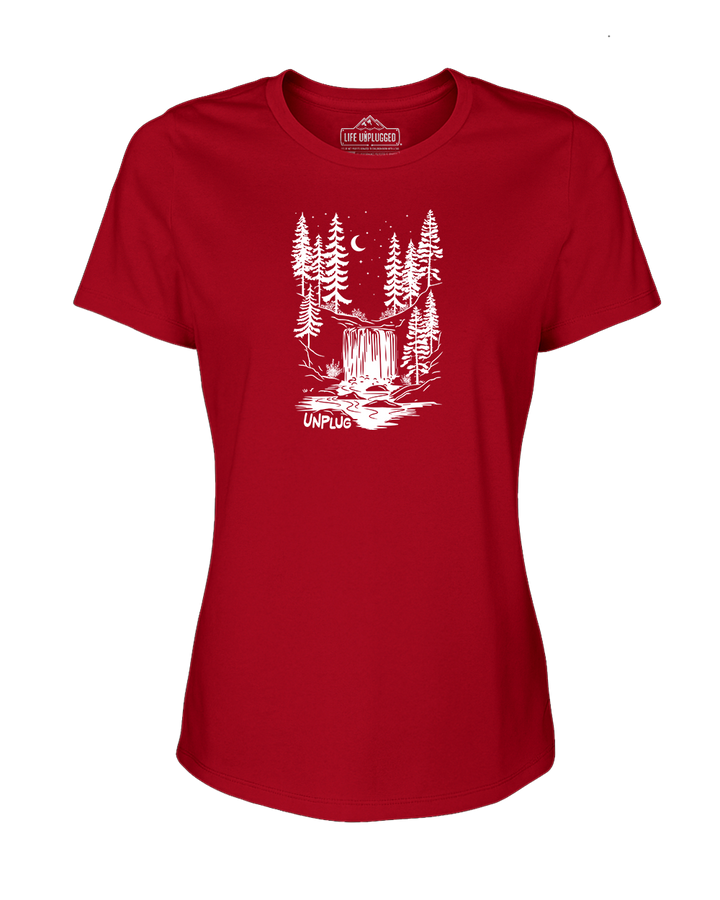 WATERFALL UNDER THE STARS Women's T-Shirt