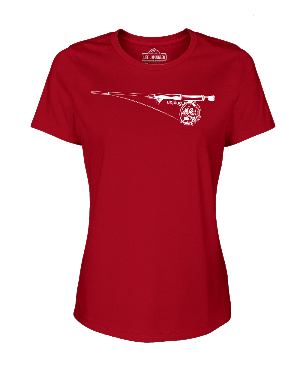 Fly Fishing Mountain Scene Women's T-Shirt