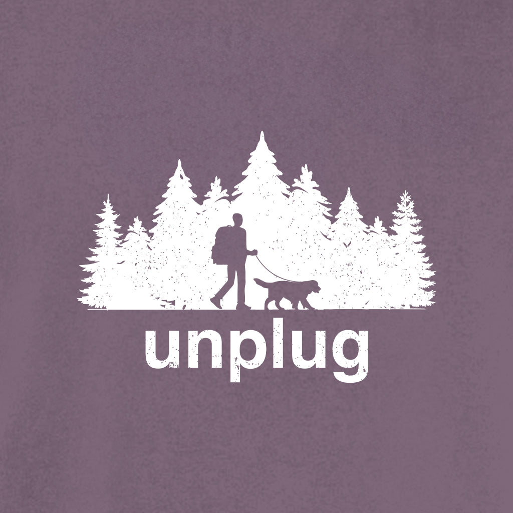 DOG WALKS IN THE WOODS Cotton T-Shirt powered by Comfort Colors®