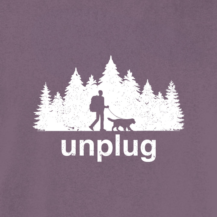 DOG WALKS IN THE WOODS Cotton T-Shirt powered by Comfort Colors®