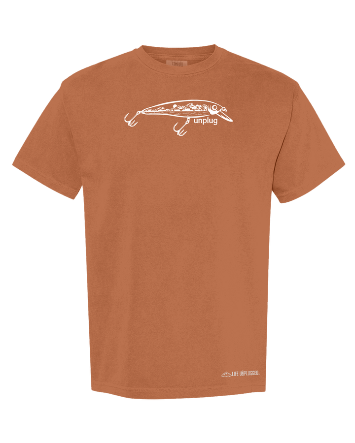 FISHING LURE MOUNTAIN SCENE Cotton T-Shirt powered by Comfort Colors®