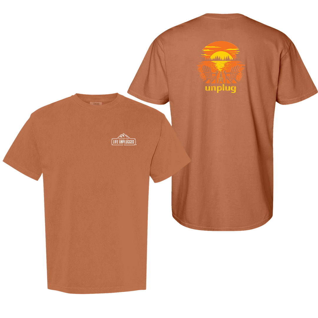 CHAIRS AT SUNSET Cotton T-Shirt powered by Comfort Colors®