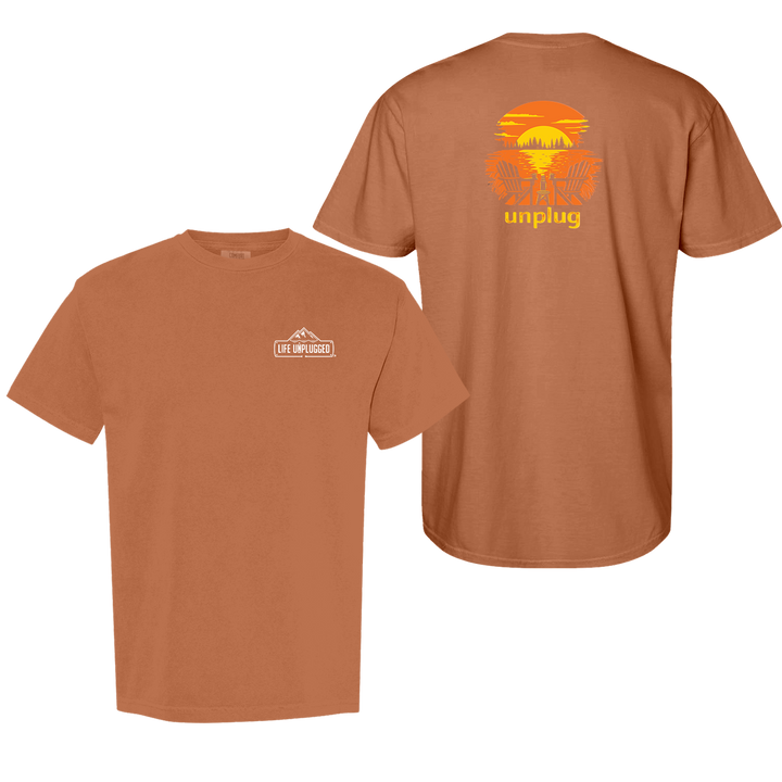 CHAIRS AT SUNSET Cotton T-Shirt powered by Comfort Colors®