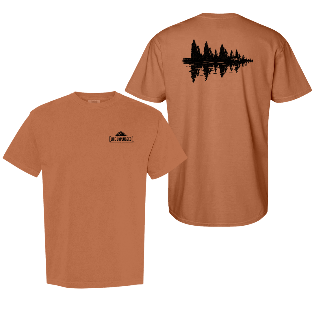 LAKESIDE TREE REFLECTION Cotton T-Shirt powered by Comfort Colors®