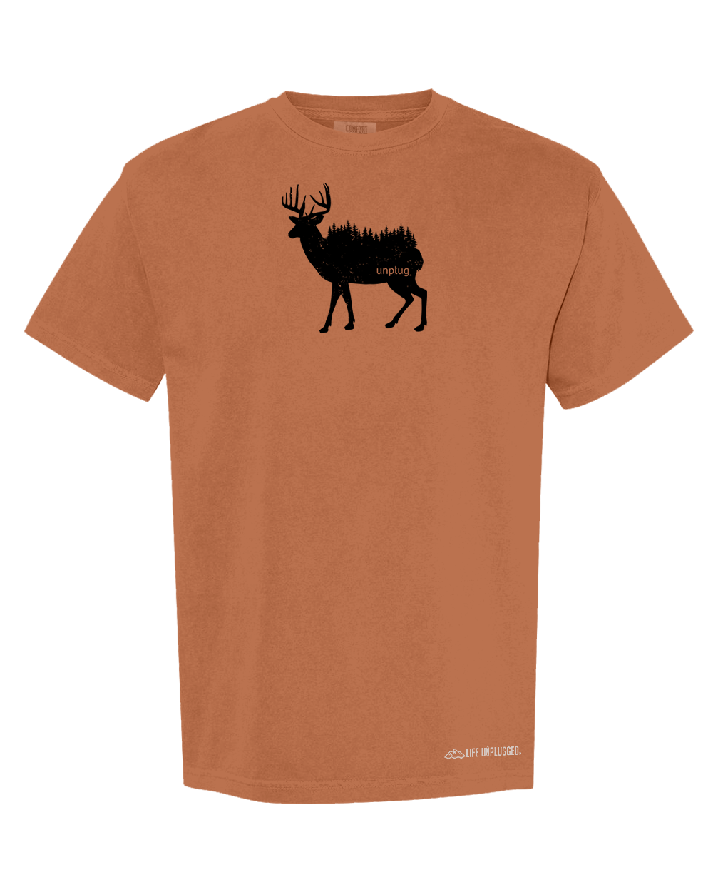 DEER IN THE TREES Cotton T-Shirt powered by Comfort Colors®
