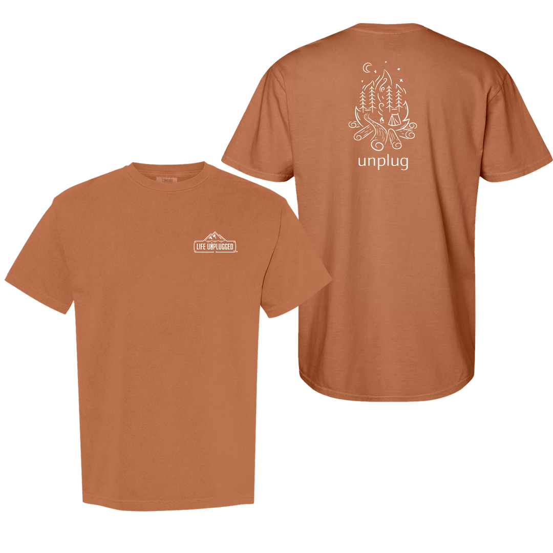 CAMPFIRE CAMPING SCENE Cotton T-Shirt powered by Comfort Colors®