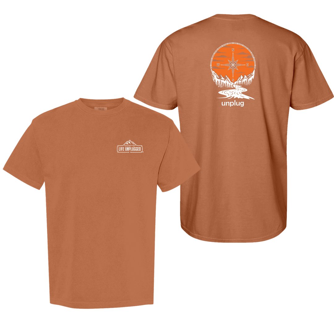 COMPASS SUNSET Cotton T-Shirt powered by Comfort Colors®