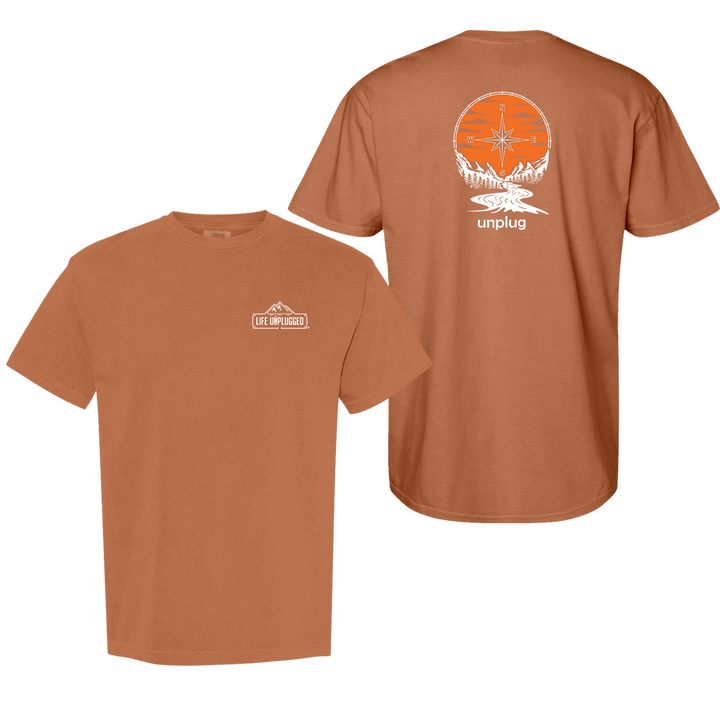 COMPASS SUNSET Cotton T-Shirt powered by Comfort Colors®