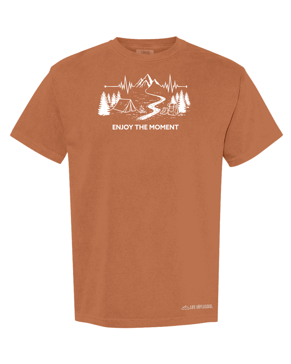 ENJOY THE MOMENT (MOUNTAIN SCENE)  Cotton T-Shirt powered by Comfort Colors®