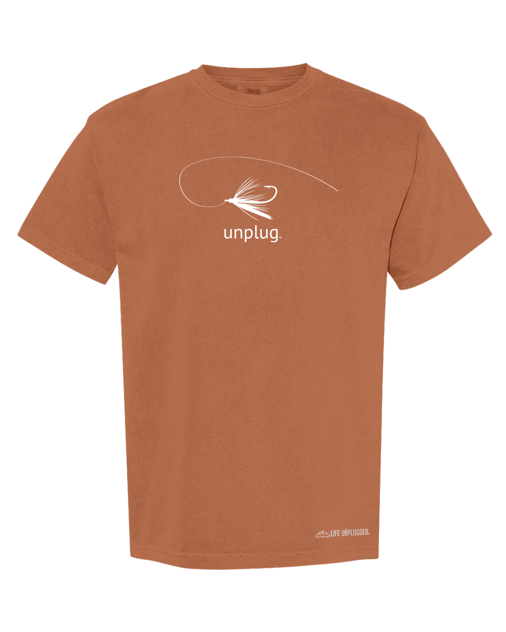 FLY FISHING MOUNTAIN SCENE Cotton T-Shirt powered by Comfort Colors®