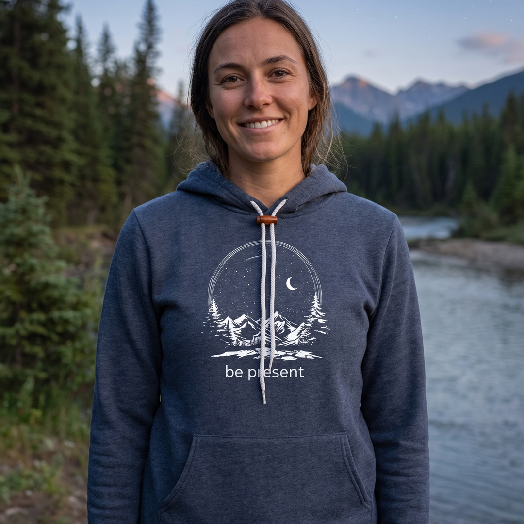 Starry Night Sky Super Soft Hoodie — Front view