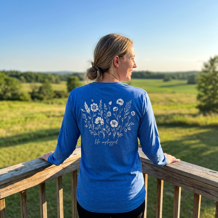 Live in the Moment Wildflower Long Sleeve T-Shirt