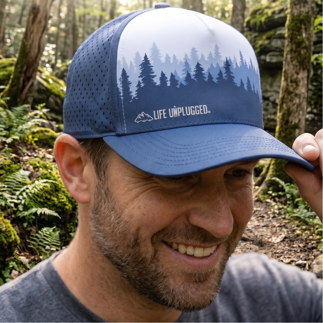 Limited Edition Blue Forest High Crown Performance Snapback