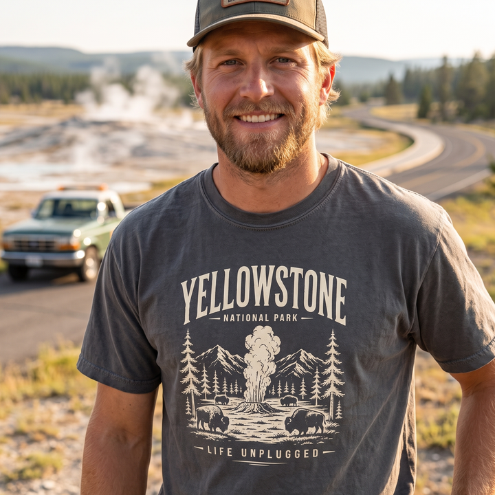 YELLOWSTONE NATIONAL PARK Cotton T-Shirt powered by Comfort Colors®