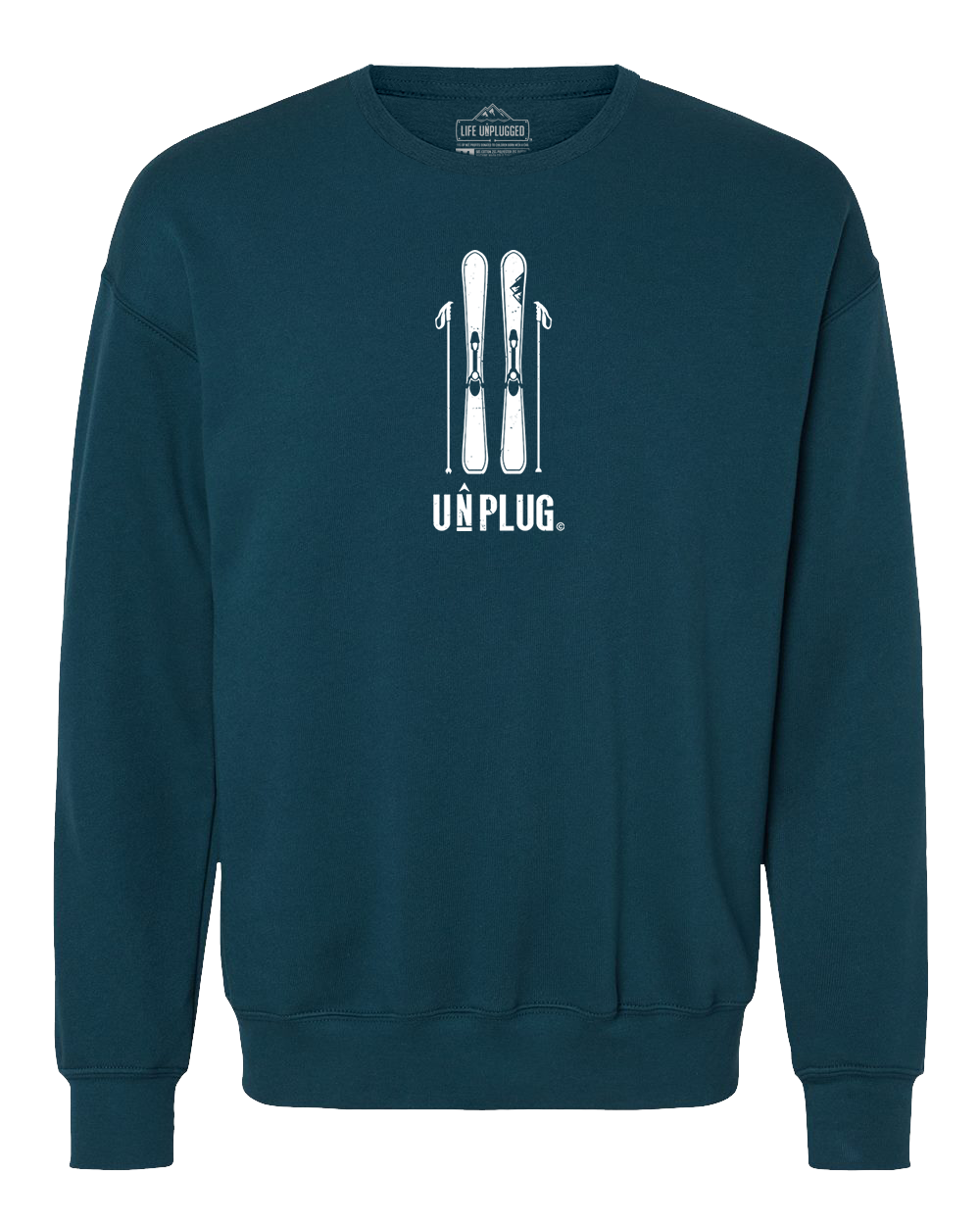 Skiing Midweight Super Soft Crewneck Sweatshirt – Life Unplugged