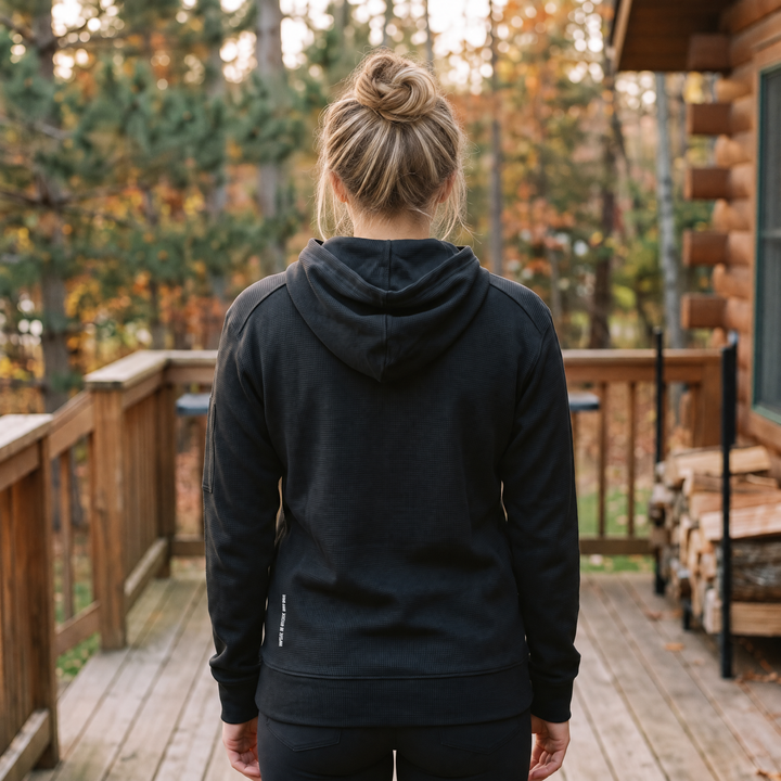 Founder's Select™ Waffle Knit Performance Hoodie — Back hero