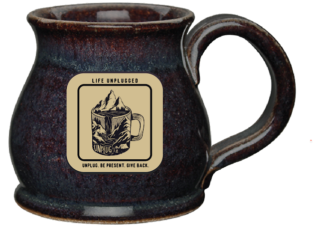 Coffee Mountain Scene Handmade Ceramic Mug