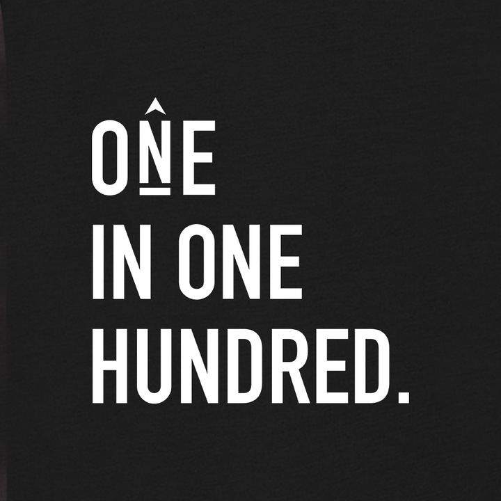 One in One Hundred Stacked Long Sleeve T-Shirt